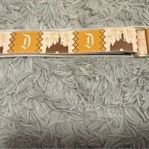 Disney Tan and Gold Belt with Mickey Design